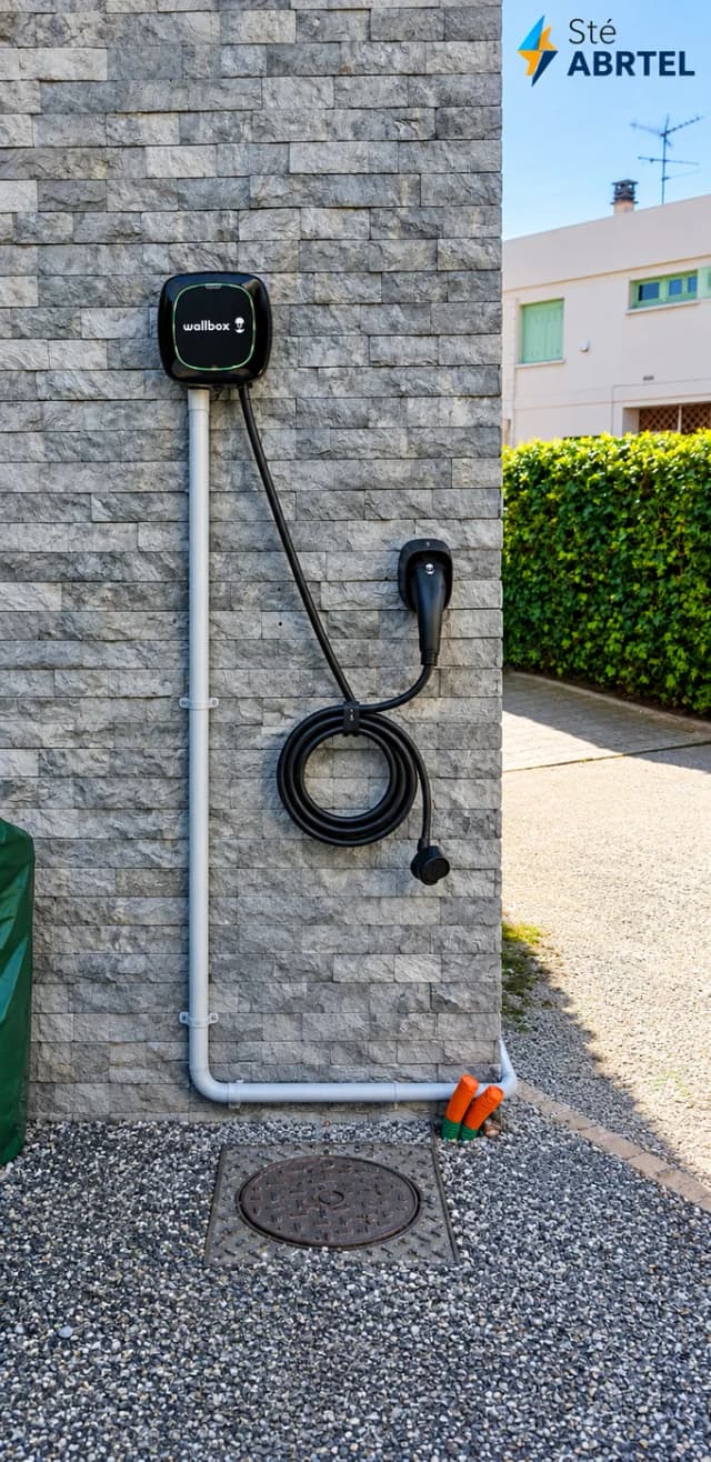 Borne de recharge en extérieur